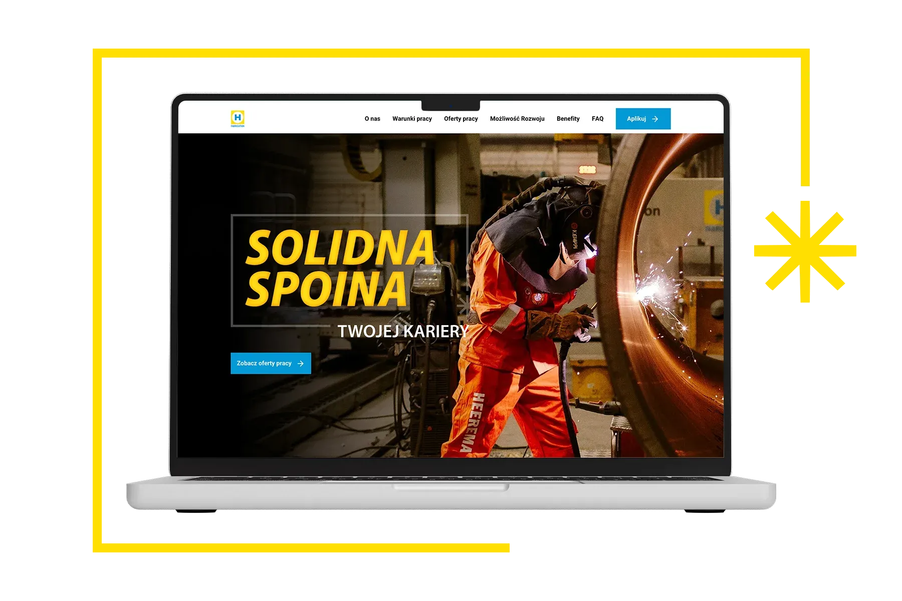 Landing page karierowy – kadr 1