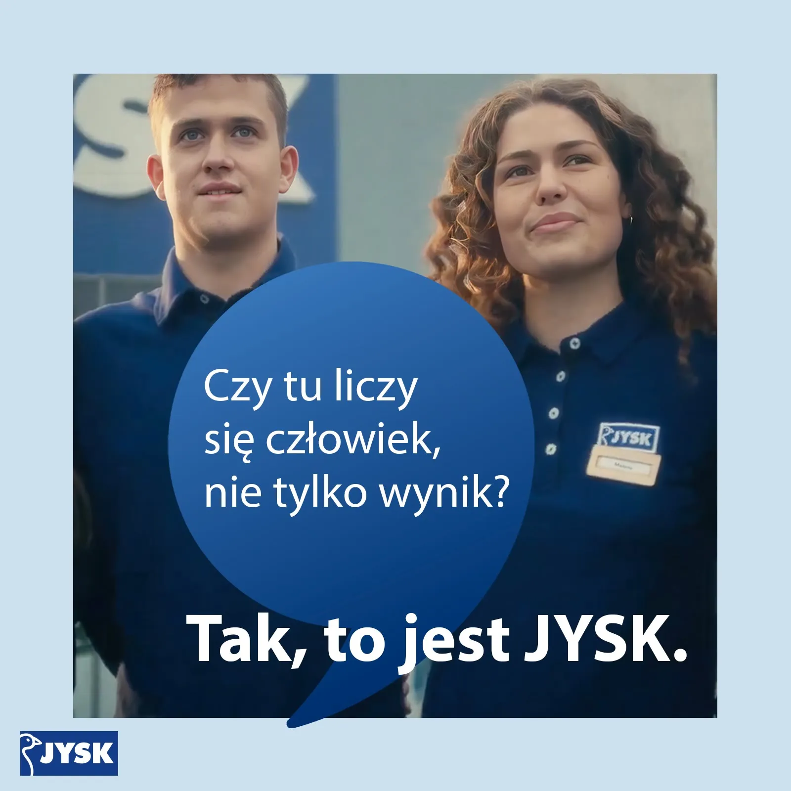 Key visual kampanii „Tak, to jest JYSK”